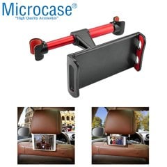 Microcase Araç İçi Koltuk Arkası Tablet Telefon Tutucu Siyah-Kırmızı - AL2900