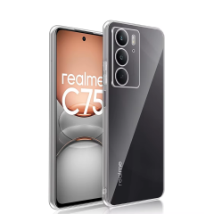 Microcase Realme C75 ile Uyumlu Slim Serisi Soft TPU Silikon Kılıf - Şeffaf AL3324