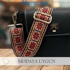 Microcase Universal Kancalı Ayarlanabilir Desenli Çanta Sapı Çanta Askısı Omuz Askılığı Kayışı AL4512