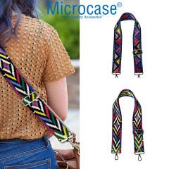 Microcase Universal Kancalı Ayarlanabilir Desenli Çanta Sapı Çanta Askısı Omuz Askılığı Kayışı AL4512