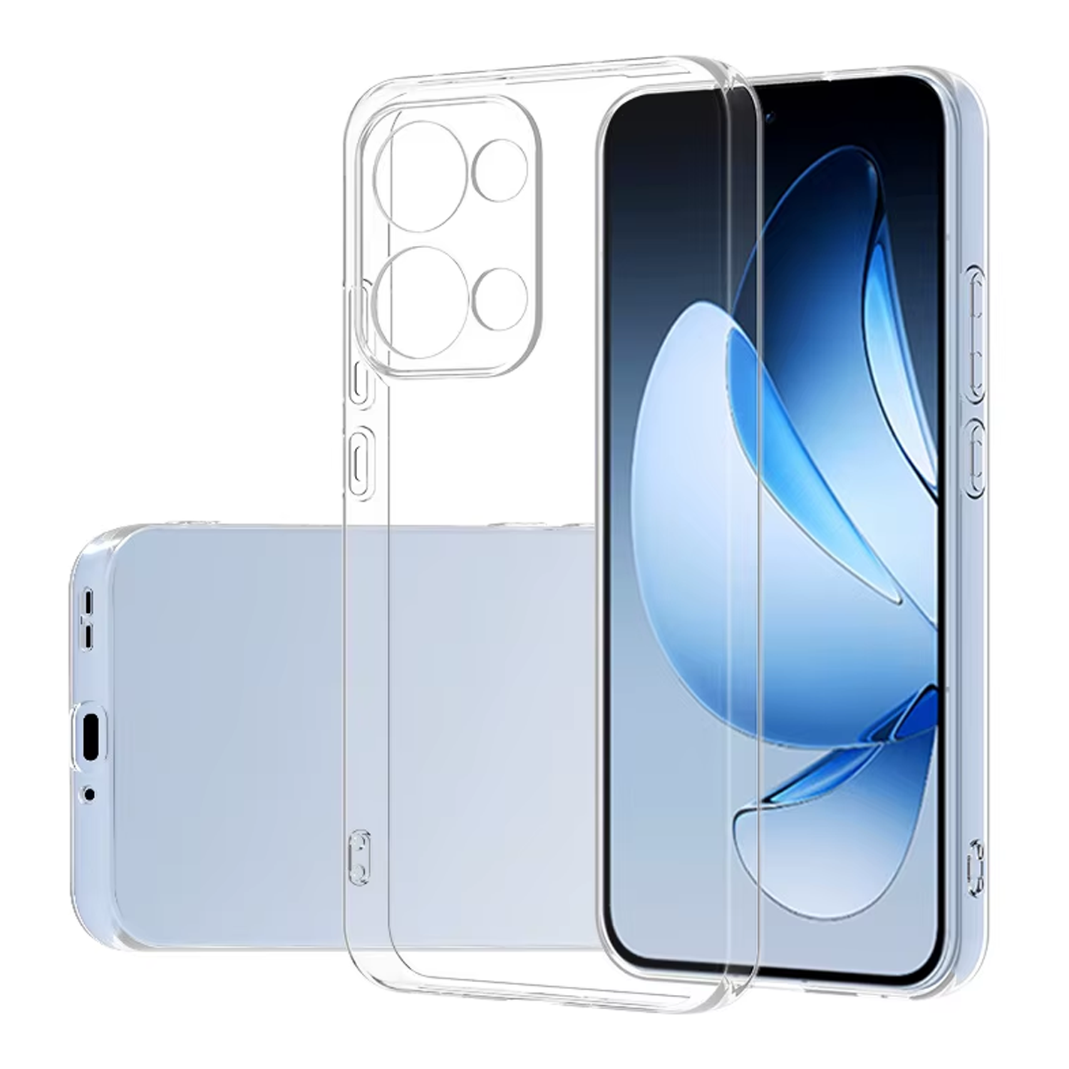 Microcase Oppo Reno 13 Pro 5G ile Uyumlu Slim Serisi Soft TPU Silikon Kılıf - Şeffaf AL3324