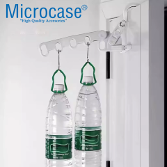 Microcase Sert ABS Plastik Katlanabilir 5 Kancalı Takı Eşya Çanta Şapka Kıyafet Askısı 2 Adet - AL4992 Gri