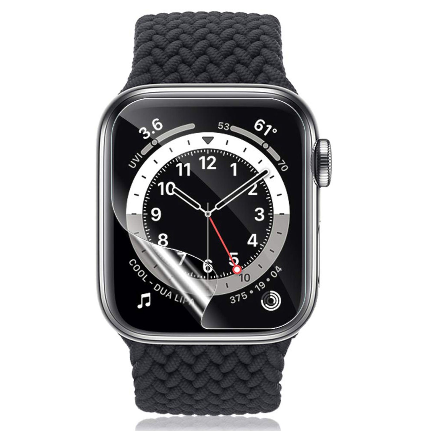 Microcase Apple Watch Ultra 49 mm Diamond Serisi Parmak İzi Bırakmayan TPU Ekran Koruma Filmi - Şeffaf