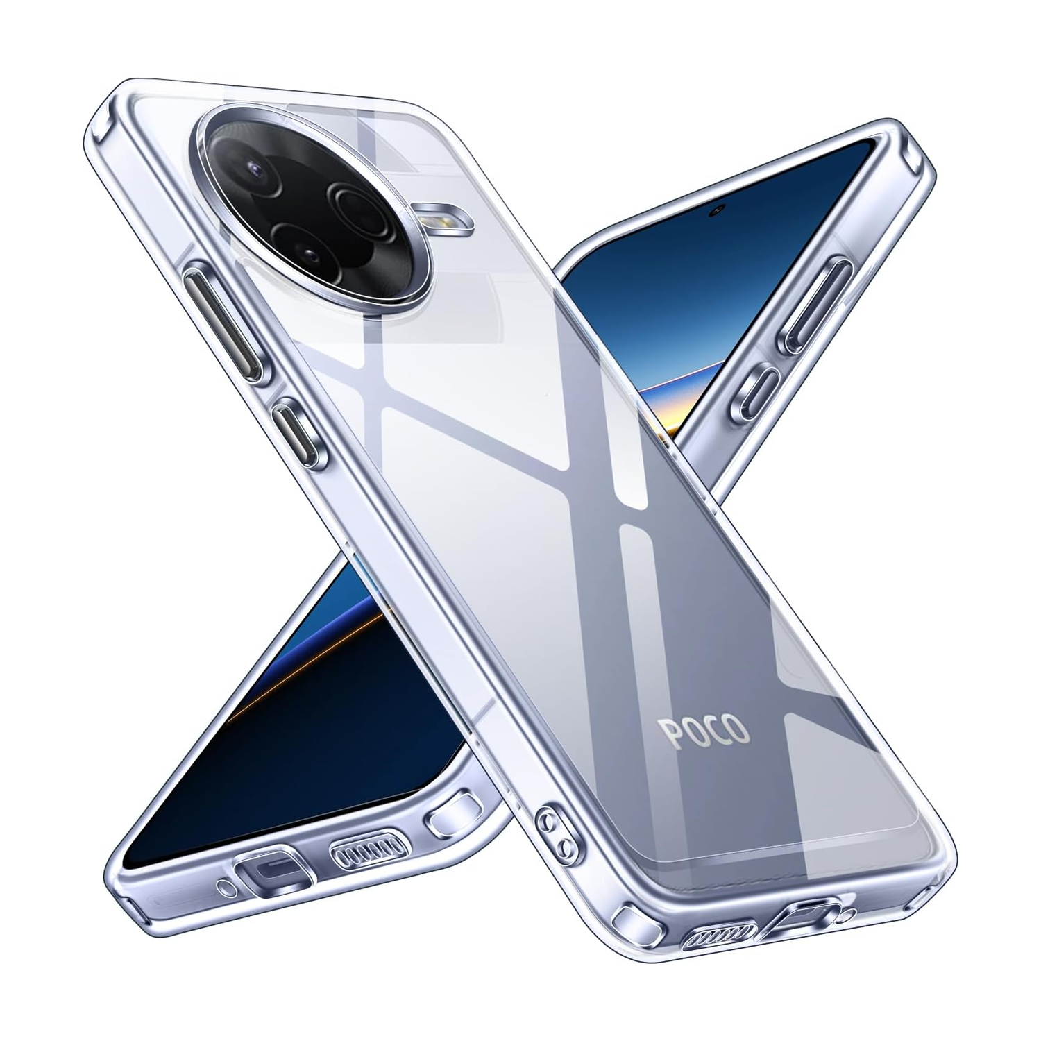 Microcase Xiaomi Redmi Poco F7 Pro/K80 ile Uyumlu Slim Serisi Soft TPU Silikon Kılıf - Şeffaf AL3324