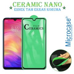 Microcase Xiaomi Redmi Note 7 Tam Kaplayan Esnek Ceramic Nano Ekran Koruma - Siyah