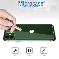 Microcase iPhone 11 Arka Kapak için Tempered Glass Cam Koruma