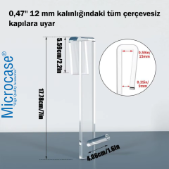 Microcase Sağlam Pleksi Malzemeden Şık Banyo Duşakabin Mutfak VB Alanlar İçin Askılık 1 Adet - AL4991