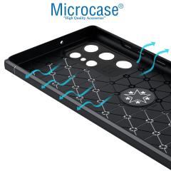 Microcase Samsung Galaxy S22 Ultra Focus Seri Yüzüklü Kılıf Siyah