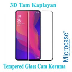 Oppo Find X 3D Curved Tam Kaplayan Tempered Glass Cam