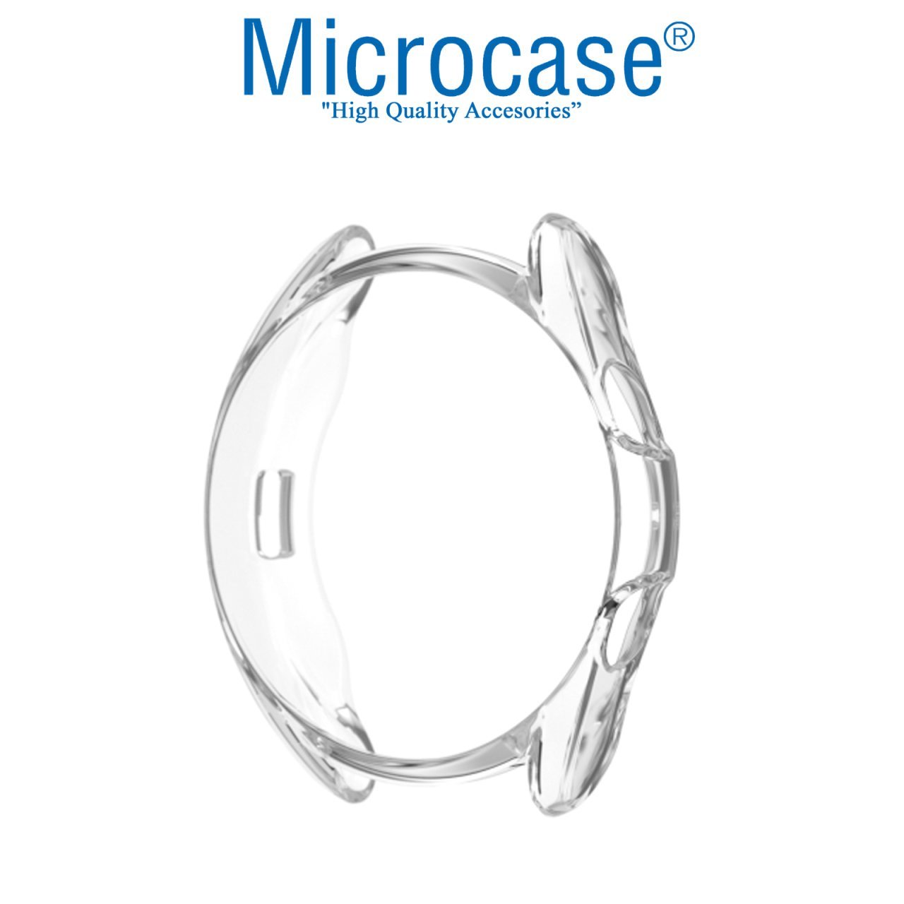 Microcase Samsung Galaxy Watch3 41 mm Önü Açık Tasarım Silikon Kılıf - Şeffaf