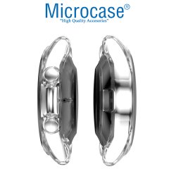 Microcase Samsung Galaxy Watch3 41 mm Önü Açık Tasarım Silikon Kılıf - Şeffaf