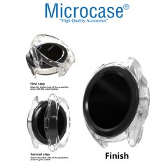 Microcase Samsung Galaxy Watch3 41 mm Önü Açık Tasarım Silikon Kılıf - Şeffaf