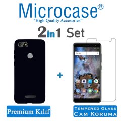 Microcase Casper Via M4 Premium Matte Silikon Kılıf + Cam Koruma