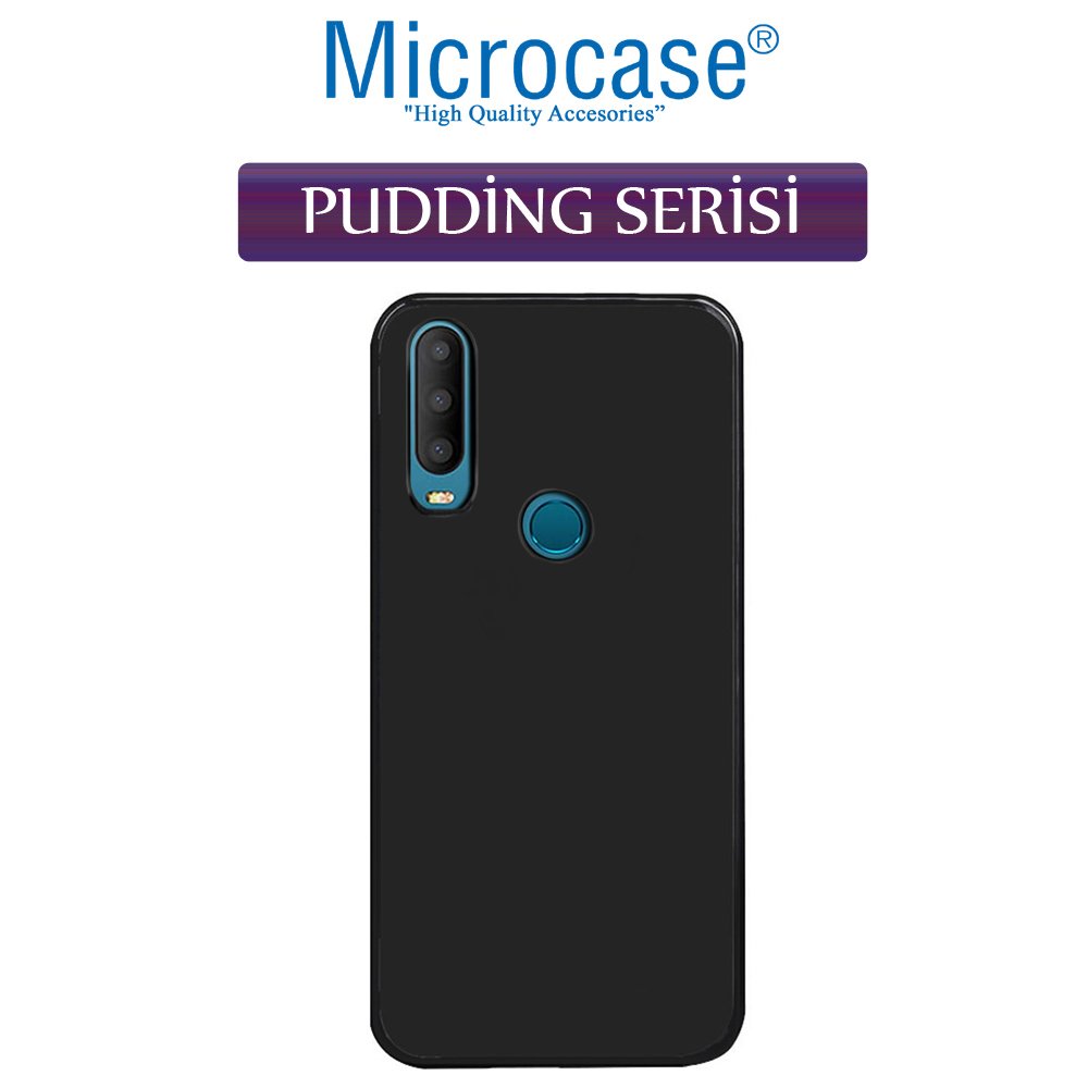 Microcase Alcatel 3x 2019 Pudding TPU Serisi Silikon Kılıf - Siyah