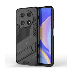 Microcase Huawei Nova Y90 Matrix Serisi Armor Standlı Perfect Koruma Kılıf - Siyah