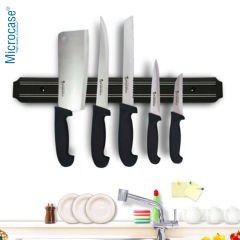 Microcase Mıknatıslı Bıçak Askısı 50cm Güçlü Bıçak Tutucu Bıçak Mutfak Organizer Bıçaklık AL4356 Siyah