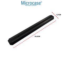 Microcase Mıknatıslı Bıçak Askısı 50cm Güçlü Bıçak Tutucu Bıçak Mutfak Organizer Bıçaklık AL4356 Siyah