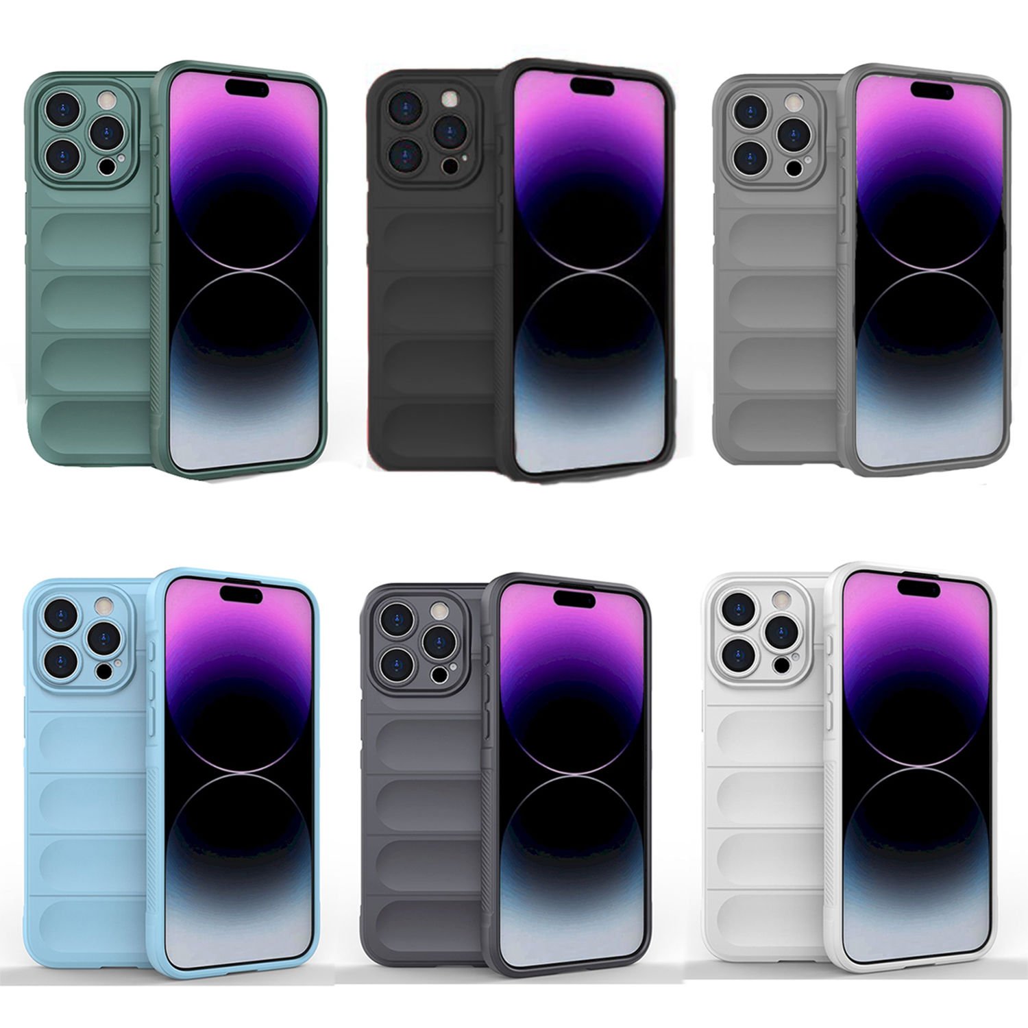 Microcase Iphone 15 Pro Miami Serisi Darbeye Dayanıklı Silikon Kılıf - AL3420