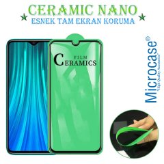 Microcase Xiaomi Redmi Note 8 Pro Tam Kaplayan Esnek Ceramic Nano Ekran Koruma - Siyah