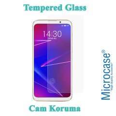 Microcase Meizu 16X Tempered Glass Cam Ekran Koruma