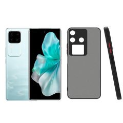 Microcase Vivo V30 5G / Vivo S18 London Serisi Darbeye Dayanıklı Kılıf - Siyah AL3415