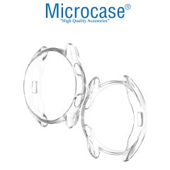 Microcase Samsung Galaxy Watch3 45 mm Önü Açık Tasarım Silikon Kılıf - Şeffaf