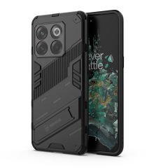 Microcase OnePlus Ace Pro - OnePlus 10T 5G Matrix Serisi Armor Standlı Perfect Koruma Kılıf - Siyah