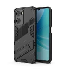 Microcase OnePlus Nord N20 SE Matrix Serisi Armor Standlı Perfect Koruma Kılıf - Siyah