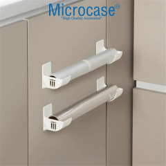 Microcase Sert ABS Plastik Çok amaçlı Mutfak Çöp Poşeti Rulo Streç Aluminyum Folyo Tutucu Organizer Set 1 Adet - AL4989