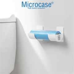 Microcase Sert ABS Plastik Çok amaçlı Mutfak Çöp Poşeti Rulo Streç Aluminyum Folyo Tutucu Organizer Set 1 Adet - AL4989
