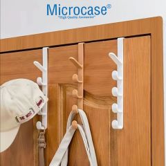 Microcase   Taşınabilir  Kapı Arkası Dikey 5 Kancalı  Takı Eşya Çanta   Şapka  Kıyafet  Askısı-AL4833 3 Adet