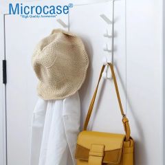 Microcase   Taşınabilir  Kapı Arkası Dikey 5 Kancalı  Takı Eşya Çanta   Şapka  Kıyafet  Askısı-AL4833 3 Adet