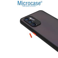 Microcase Oppo Reno 6 London Serisi Sert Kılıf - Buzlu Siyah