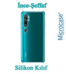 Microcase Xiaomi Mi Note 10 - Mi Note 10 Pro İnce 0.2 mm Soft Silikon Kılıf + 3D Curved Tempered Glass Ekran Koruma