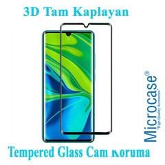 Microcase Xiaomi Mi Note 10 - Mi Note 10 Pro İnce 0.2 mm Soft Silikon Kılıf + 3D Curved Tempered Glass Ekran Koruma