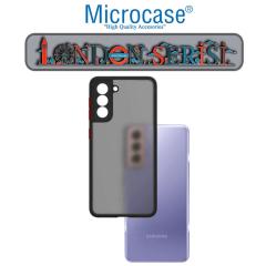 Microcase Samsung Galaxy S22 London Seri Sert Kılıf -Buzlu Siyah