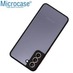 Microcase Samsung Galaxy S22 London Seri Sert Kılıf -Buzlu Siyah