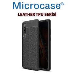Microcase Huawei P30 Leather Tpu Silikon Kılıf - Siyah