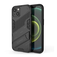 Microcase Apple iPhone 14 Plus Matrix Serisi Armor Standlı Perfect Koruma Kılıf - Siyah