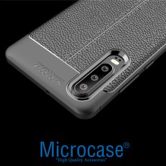 Microcase Huawei P30 Leather Tpu Silikon Kılıf - Siyah