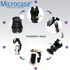 Microcase Araç İçi Dikiz Aynası Koltuk Arkası Mutfak Telefon Tutucu - AL2903