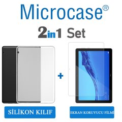 Huawei Mediapad T5 10.1 inch Silikon Kılıf + Ekran Koruma (SEÇ)