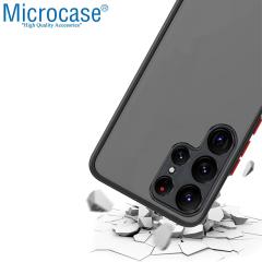 Microcase Samsung Galaxy S22 Ultra London Sert Kılıf -Buzlu Siyah