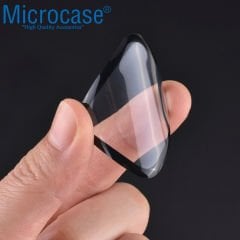 Microcase Apple Watch SE 2022 44 mm Tam Kaplayan Kavisli Ekran Koruyucu 3D Pet Film - Siyah