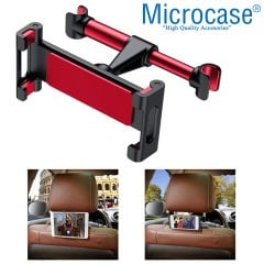 Microcase Araç İçi Koltuk Arkası Tablet Telefon Tutucu Siyah-Kırmızı - AL2904