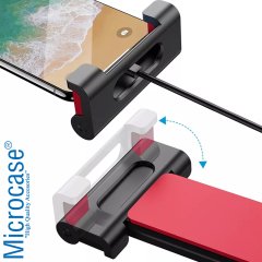 Microcase Araç İçi Koltuk Arkası Tablet Telefon Tutucu Siyah-Kırmızı - AL2904