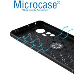 Microcase Xiaomi 12S Focus Serisi Yüzük Standlı Silikon Kılıf - Siyah
