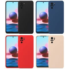 Microcase Xiaomi Redmi Note 10 / Note 10S (4G) CamPRO Serisi Kamera Korumalı Silikon Kılıf - AL3427