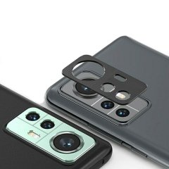 Microcase Xiaomi 12S Kamera Lens Koruma Halkası - Kapalı Tasarım Siyah