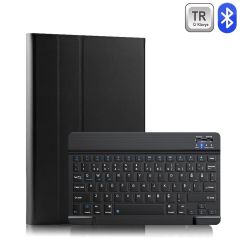 Microcase iPad 10.9 inch 2022 10.Nesil Tablet ile uyumlu Bluetooth Türkçe Klavyeli Standlı Kılıf AL4824 ITHL